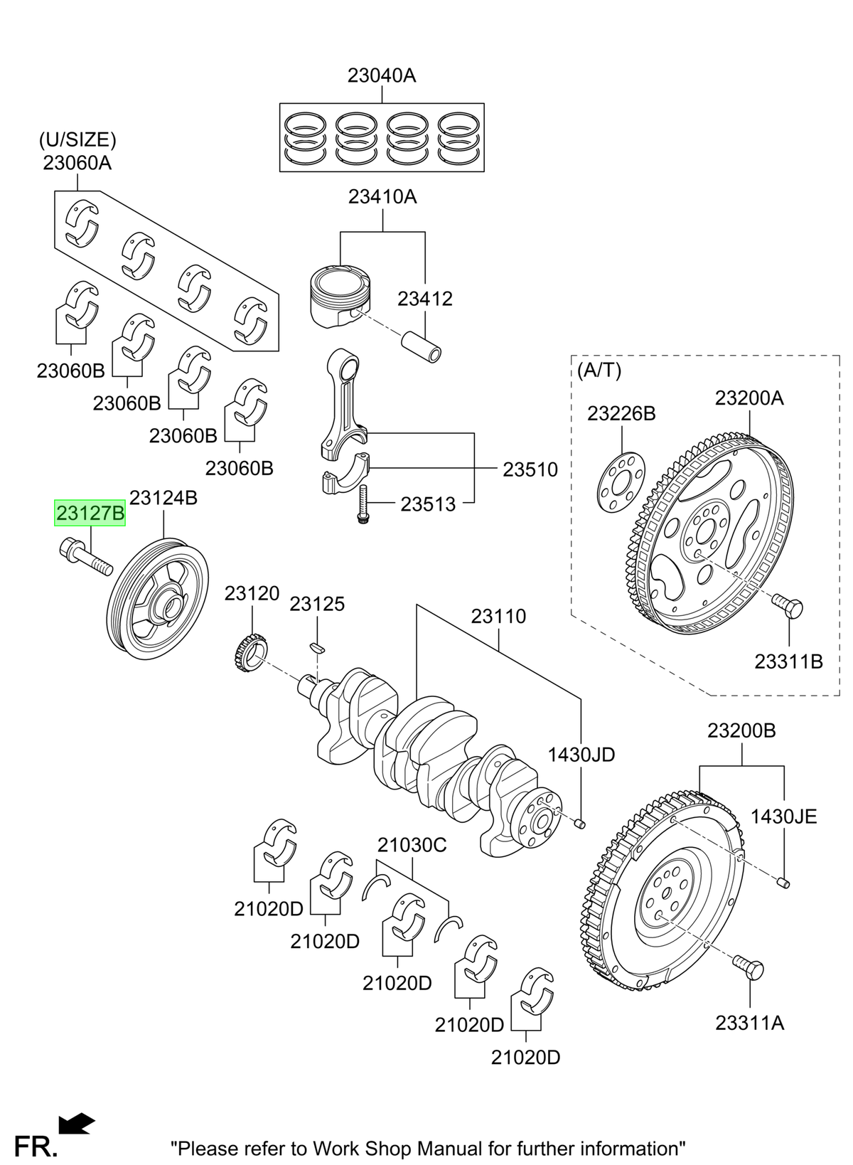 Perno Polea Cigueñal Orig. Para Hyundai Accent Desde 2011