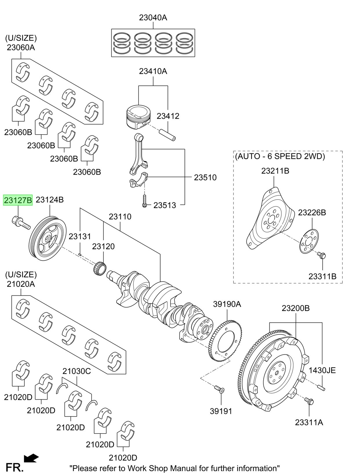 Perno Polea Cig. Original Para Hyundai Elantra 2006-2025