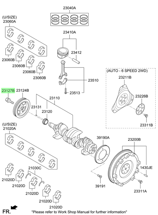 Perno Polea Cig. Original Para Hyundai Creta 2015-2024