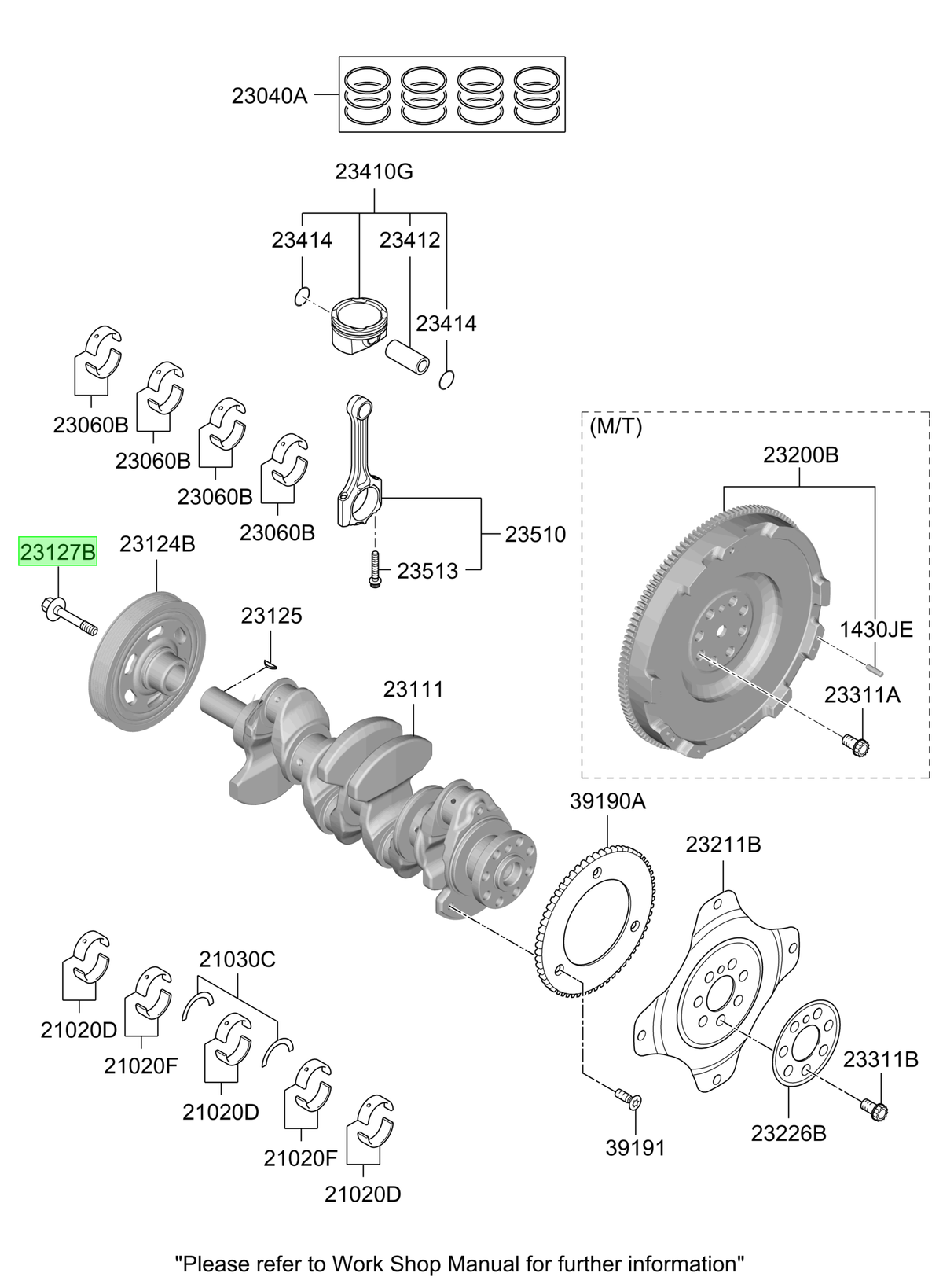 Perno Polea Cig. Original Para Hyundai Sonata 2019-2025