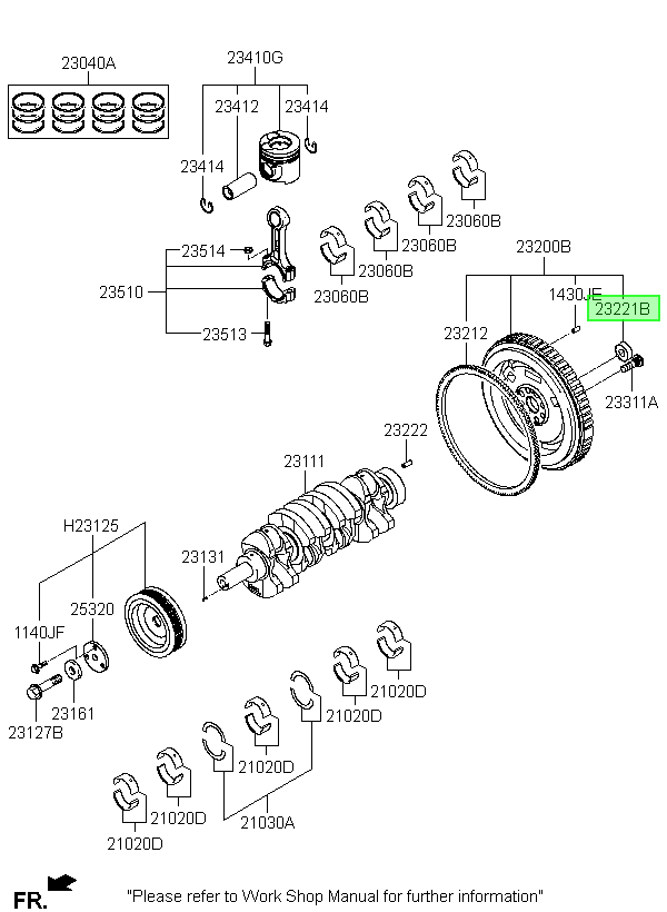 Rodamiento Volante Orig. Para Hyundai H1 Desde 2007