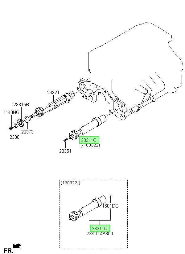Eje Equilibrio Original Para Hyundai H100 2018-2022