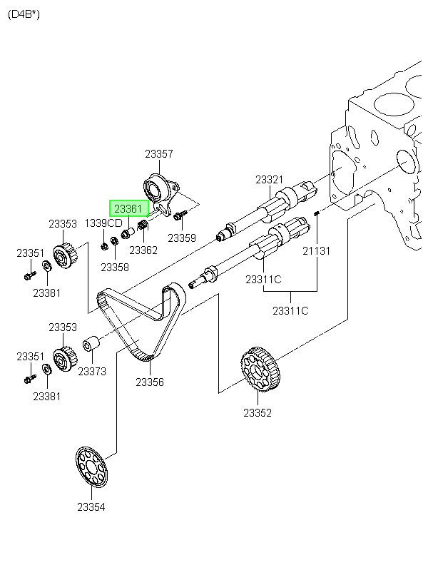 Espaciador Orig. Para Hyundai Terracan 2001-2007