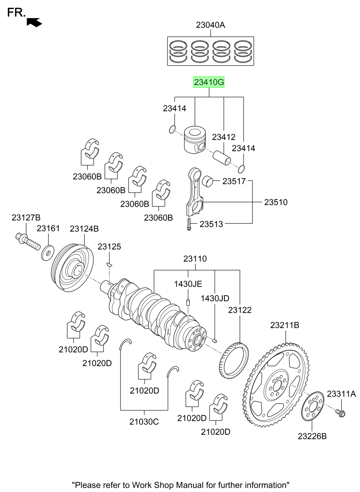 Pistón Original Para Kia Sorento 2014-2021