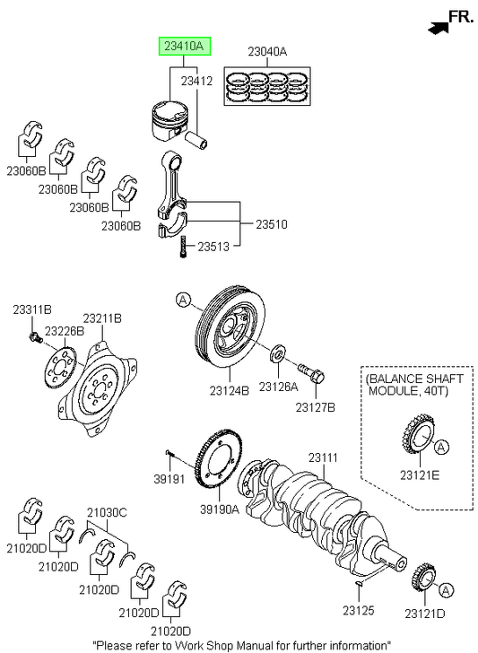 Pistón Original Para Hyundai H1 2007-2022