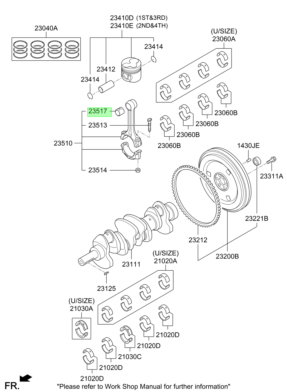 Buje De Biela Orig. Para Hyundai H1 Desde 2007