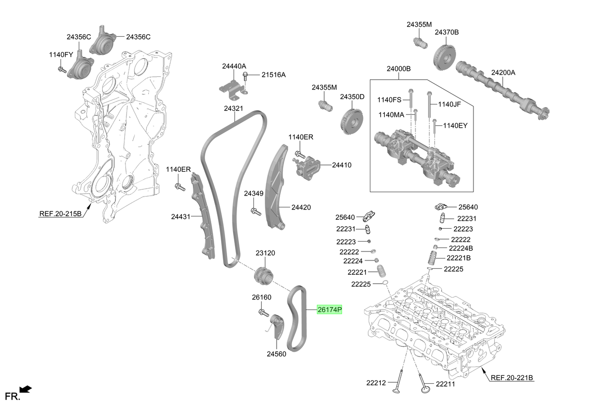 Correa Distribución Original Para Kia Sportage 2021-2025