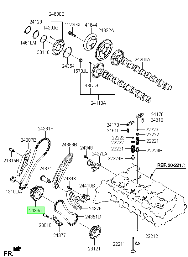 Piñón Original Para Hyundai Tucson 2015-2025