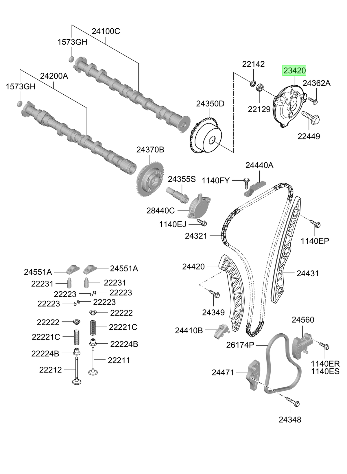 Sensor Original Para Hyundai Santa Fe 2023-2025