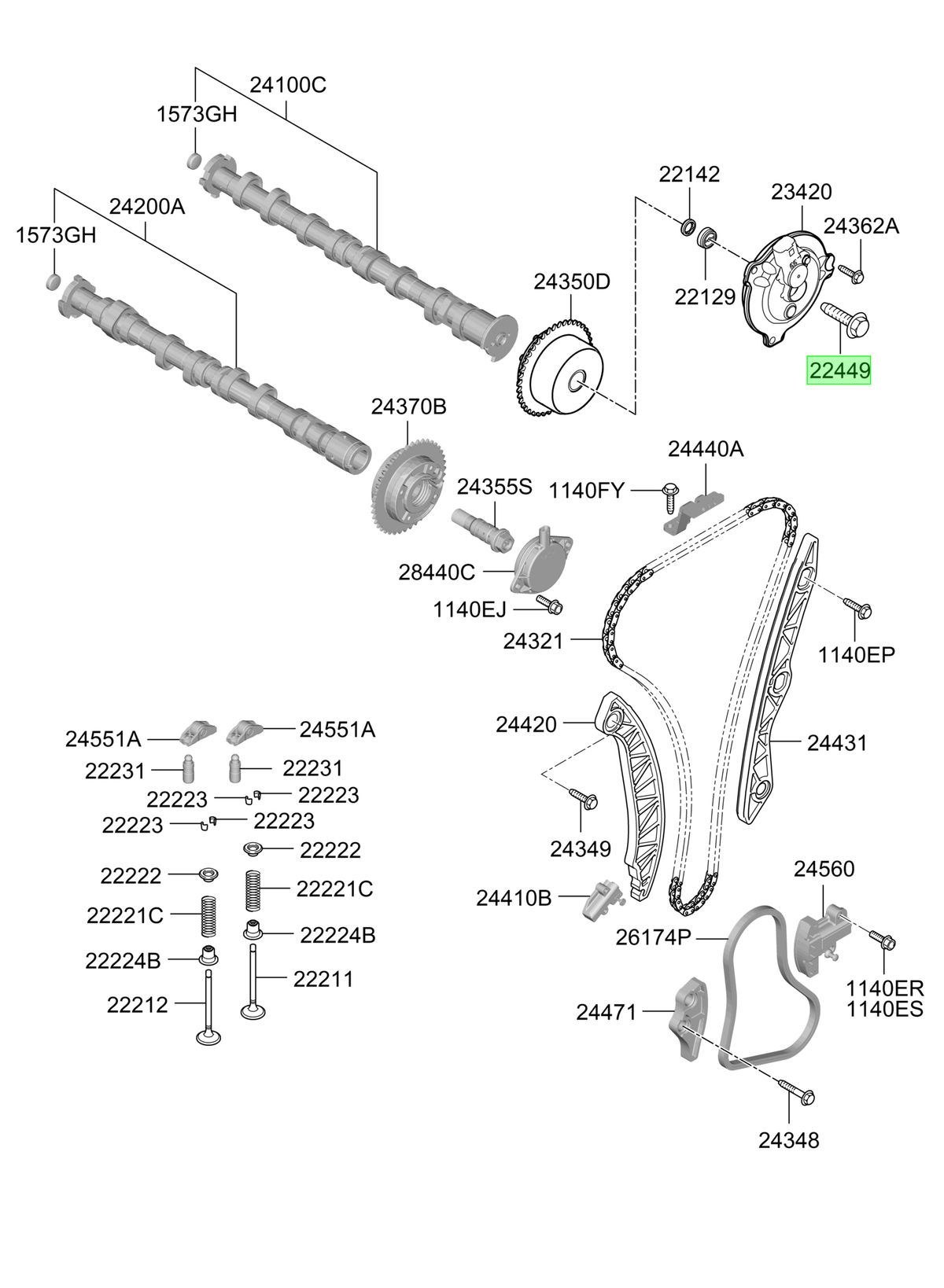 Eje Leva Original Para Kia Sorento 2017-2021