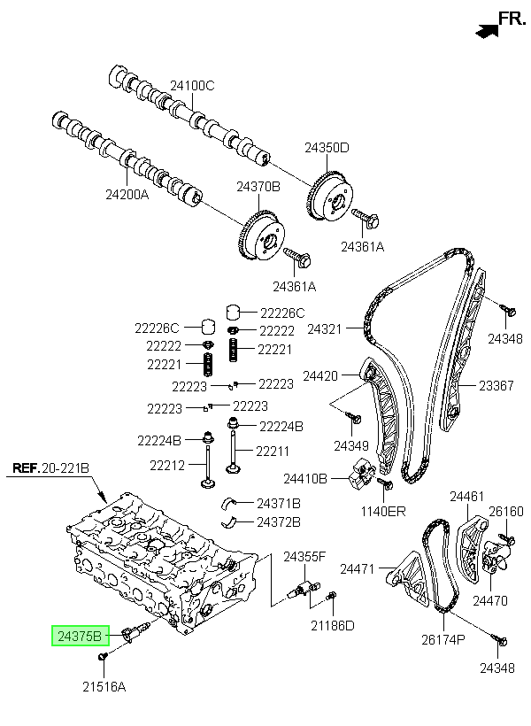 Valvula Original Para Hyundai Tucson 2009-2022