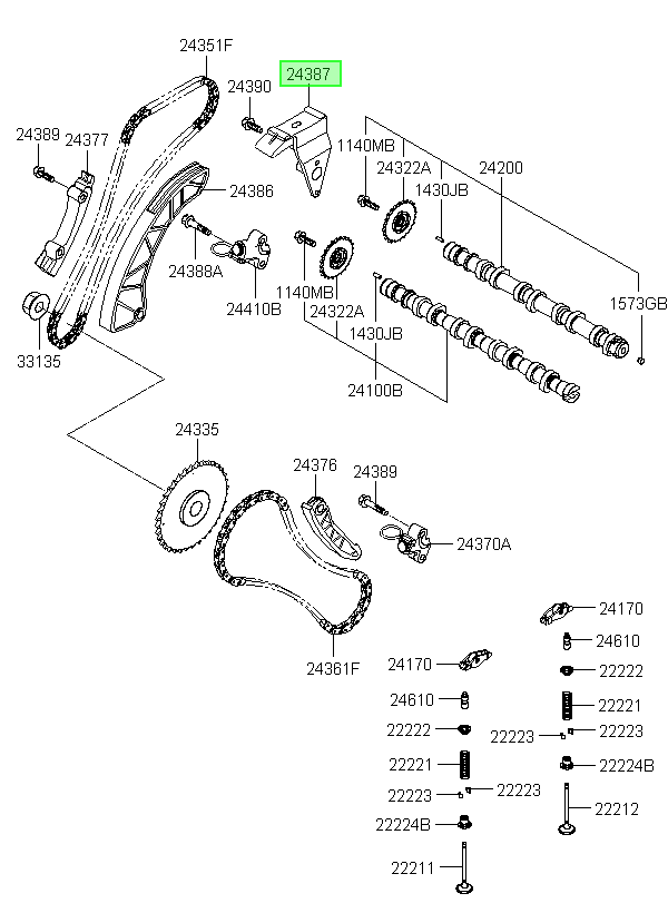 Cadena Distrib. Original Para Hyundai Accent 2005-2011