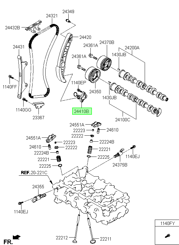 Tensor Correa Original Para Kia Seltos 2019-2025