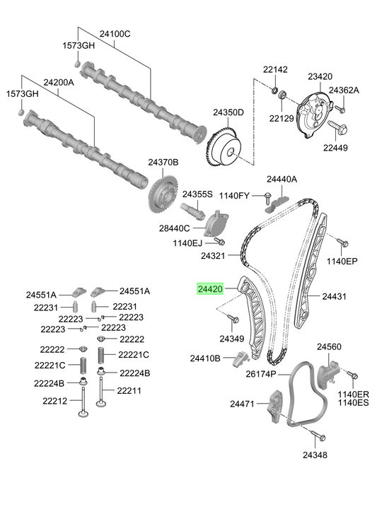 Tensor Original Para Kia Optima 2020-2025