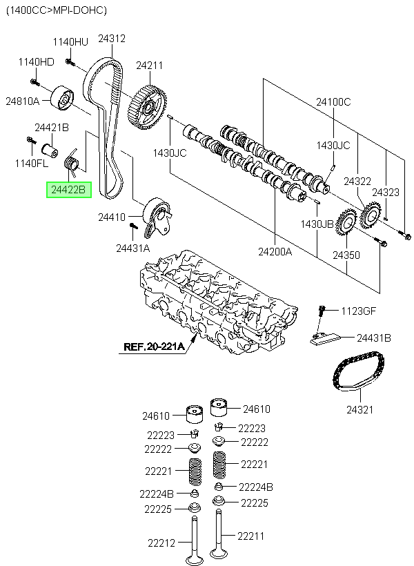 Tensor Correa Original Para Hyundai Elantra 1990-2016
