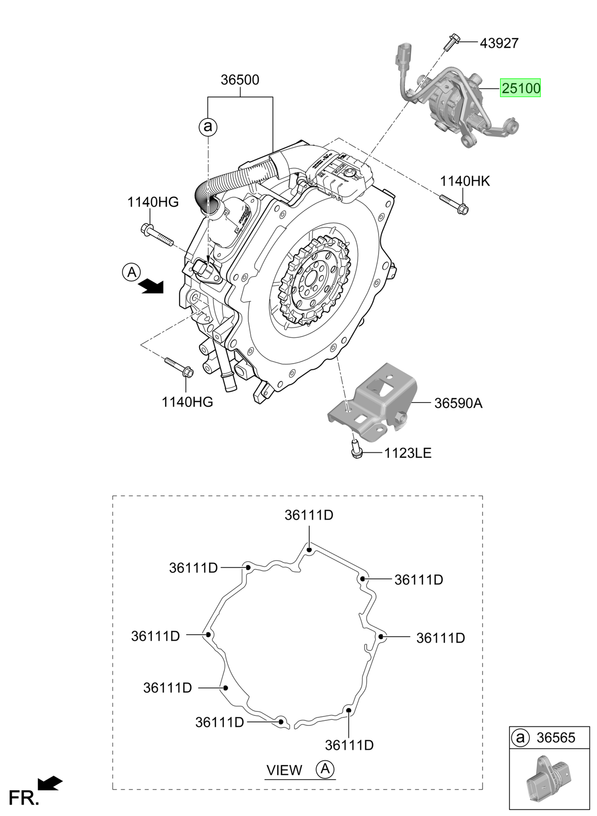 Bomba De Agua Original Para Hyundai Kona 2023-2025