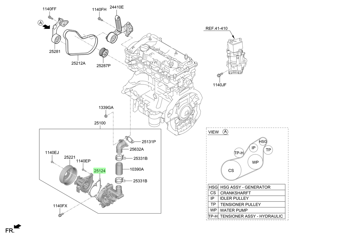 Empaq. Bomba Original Para Hyundai Elantra 2021-2025