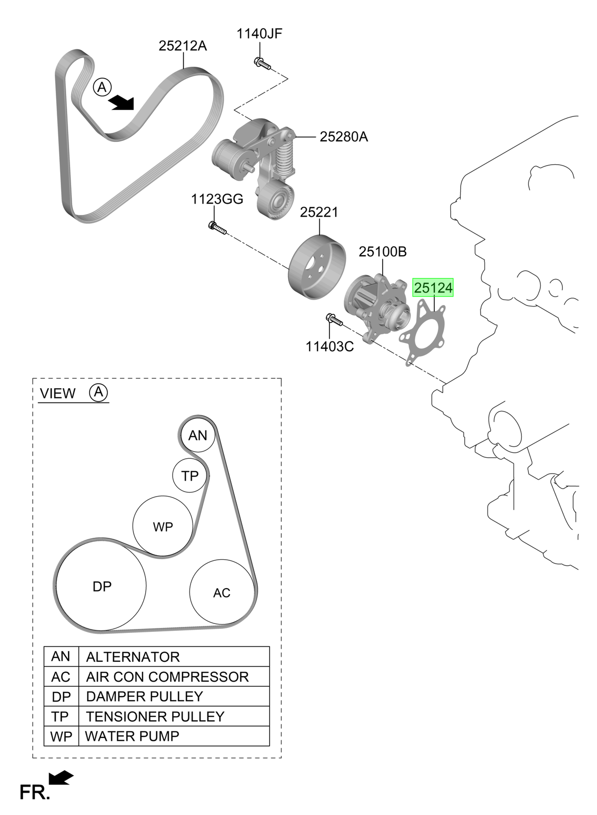 Empaq. Bomba Original Para Hyundai Accent 2023-2025