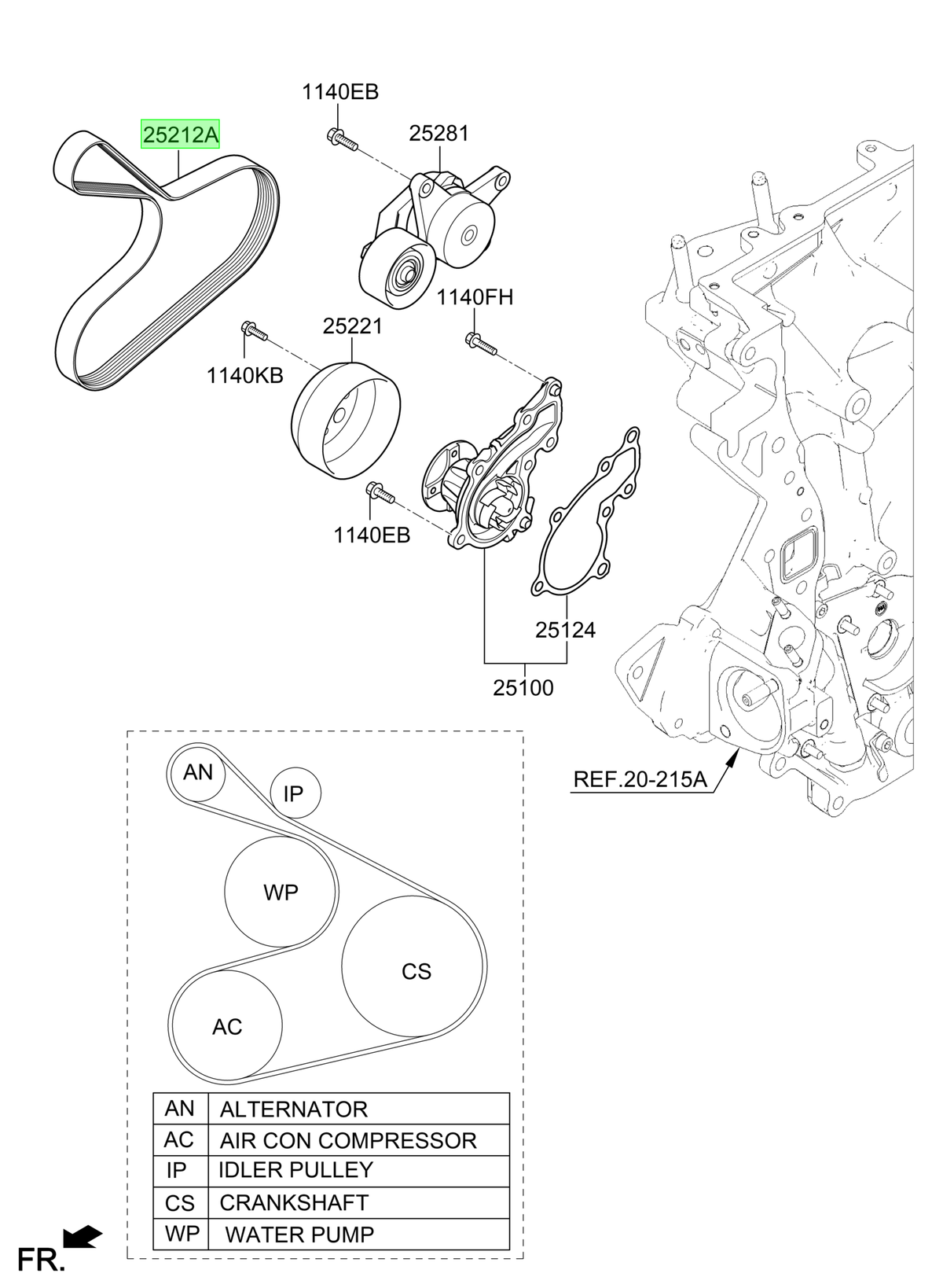 Correa Accesorios Original Para Hyundai Venue 2019-2025