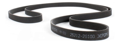 Correa alternador original para Hyundai Santa Fe 2.4 mecánica 2009 – 2010