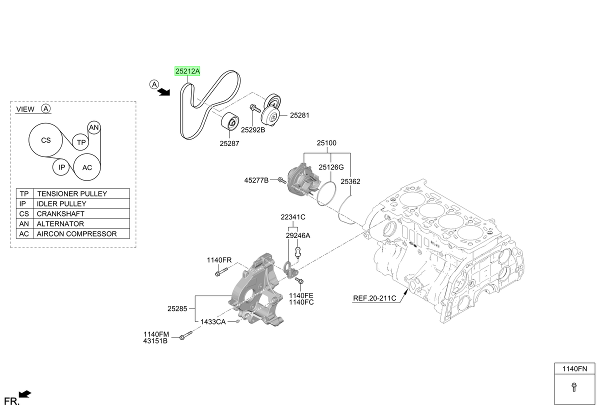 OEM 252122R001 catalogo