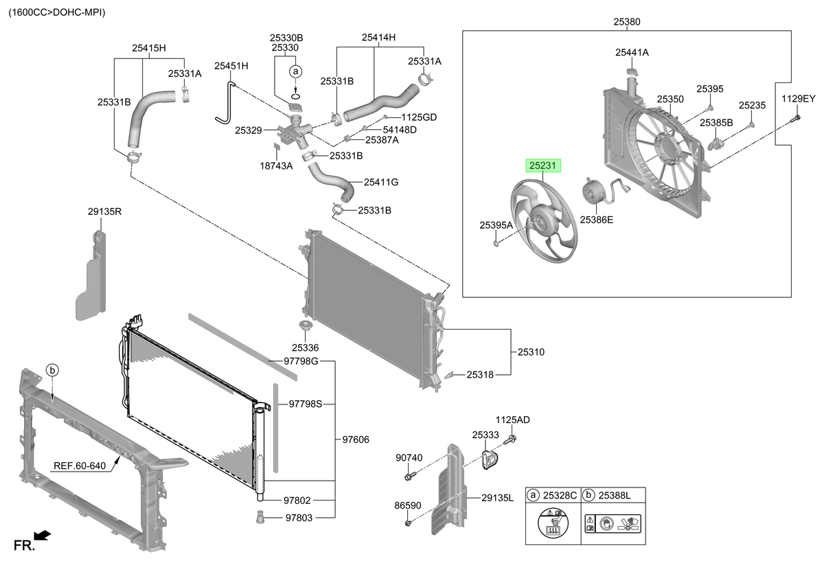 Aspa Ventilador Orig. Para Hyundai Ioniq Desde 2017