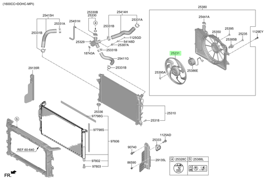 Aspa Ventilador Orig. Para Hyundai Ioniq Desde 2017