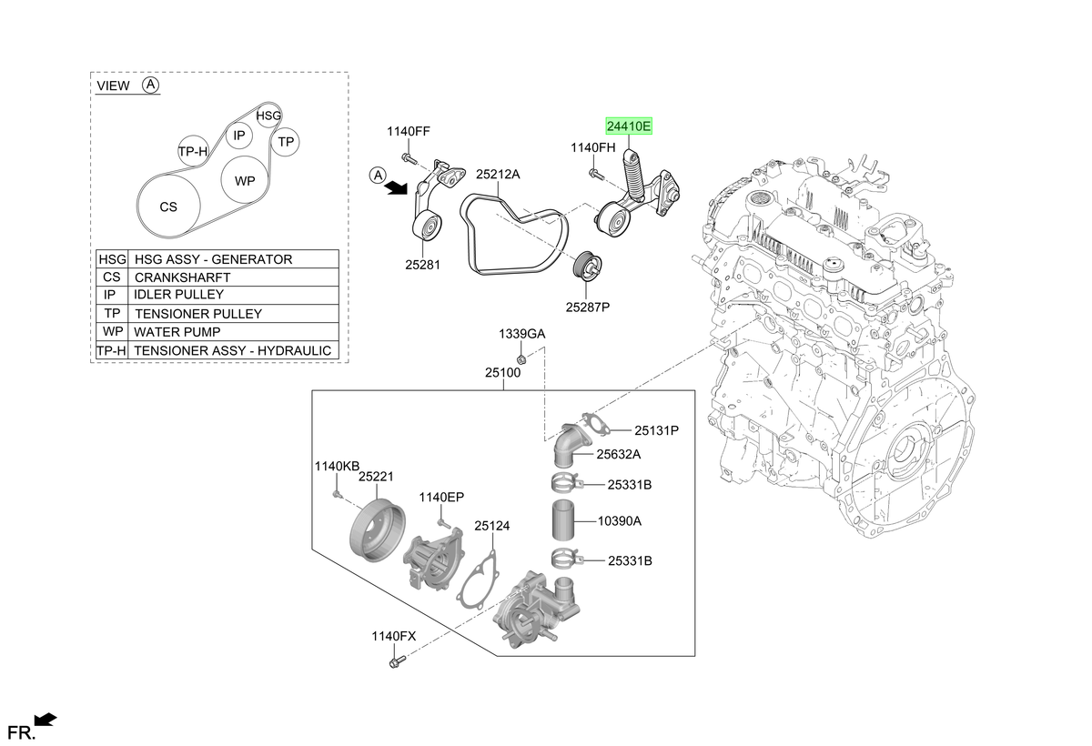 Tensor Original Para Hyundai Kona 2023-2025