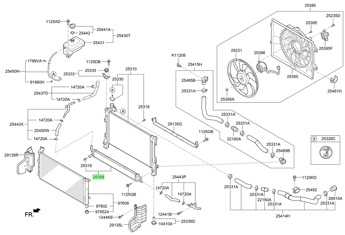 Radiador Inversor Orig. Para Hyundai Sonata Hev Desde 2017