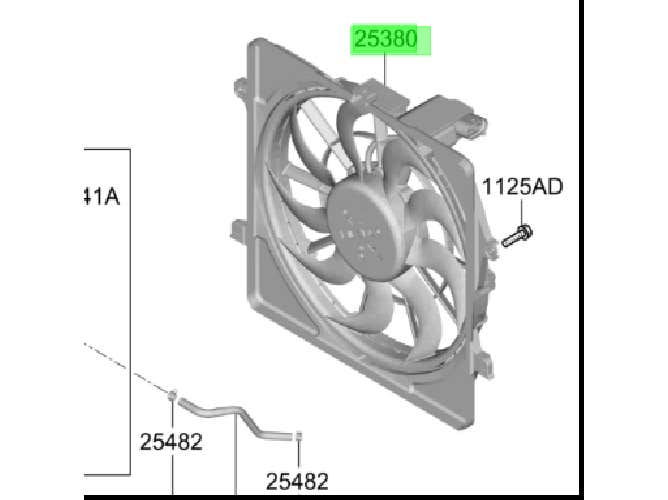Electroventilador Original Para Hyundai Tucson 2021-2025