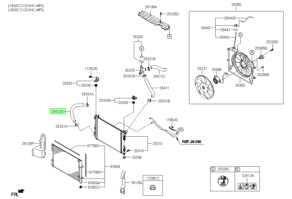 Manguera Inf. Rad. Original Para Hyundai Accent 2010-2020