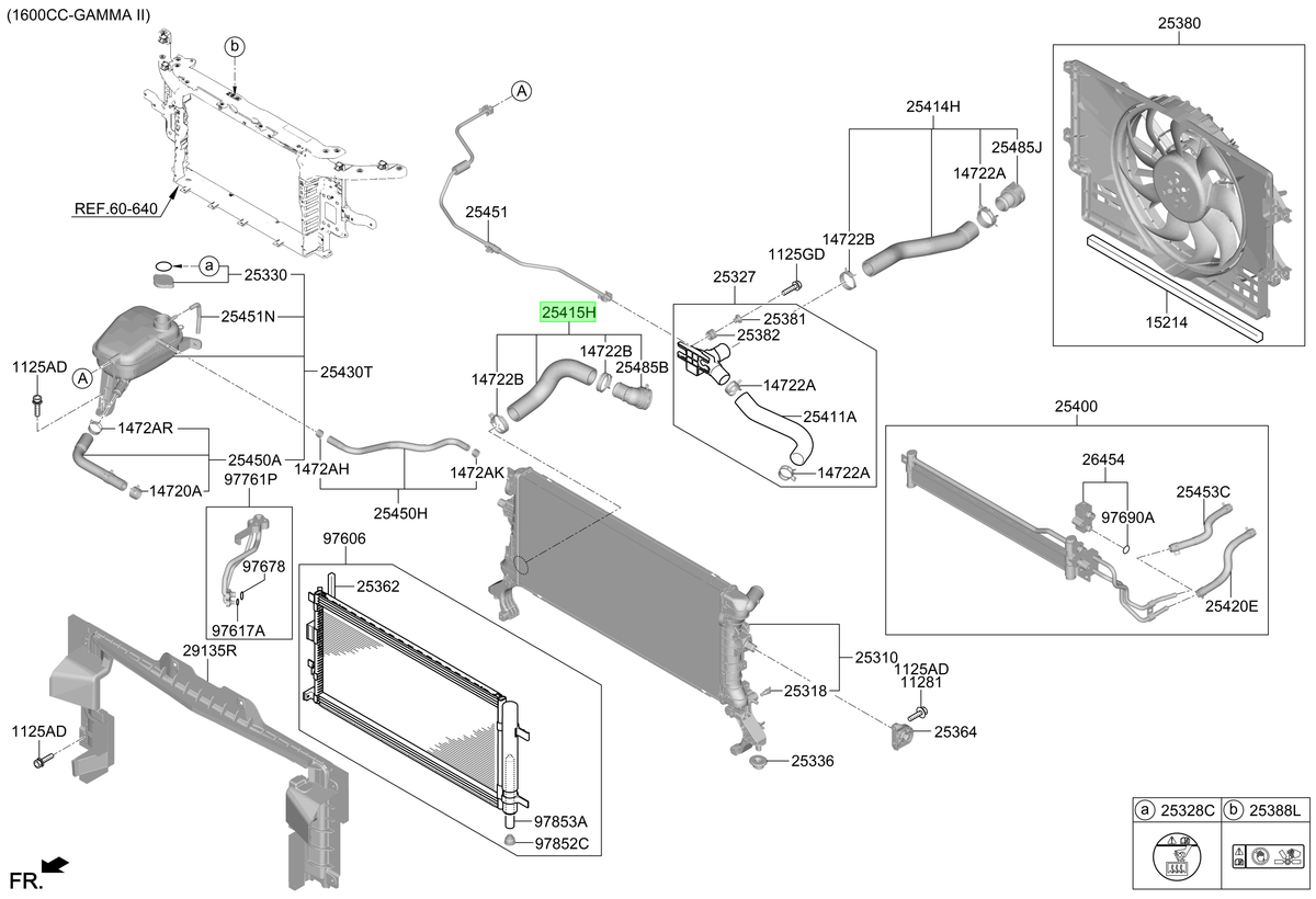 Manguera Inf. Rad. Original Para Hyundai Kona 2023-2025