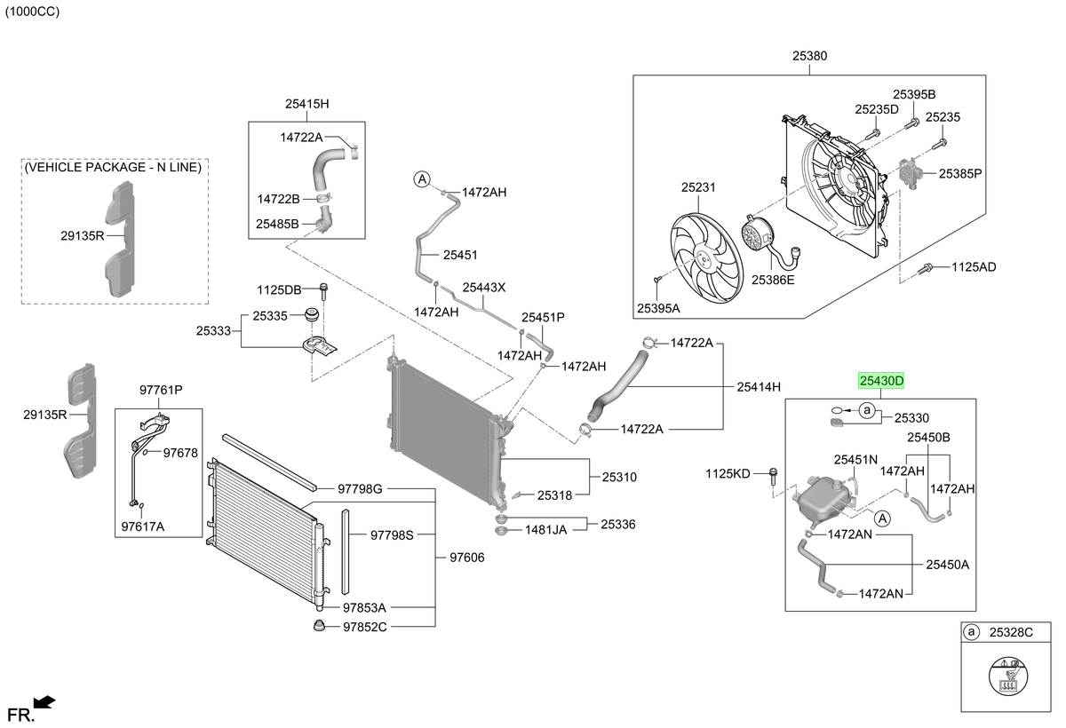 Depósito Auxiliar Original Para Hyundai I20 2020-2025
