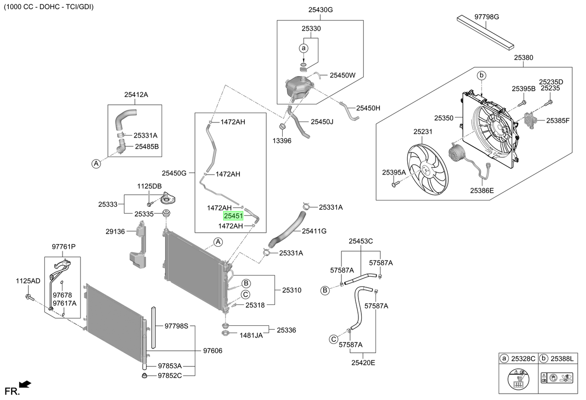 Manguera Depósito Refrig. Orig. Para Hyundai Venue 2019-2025