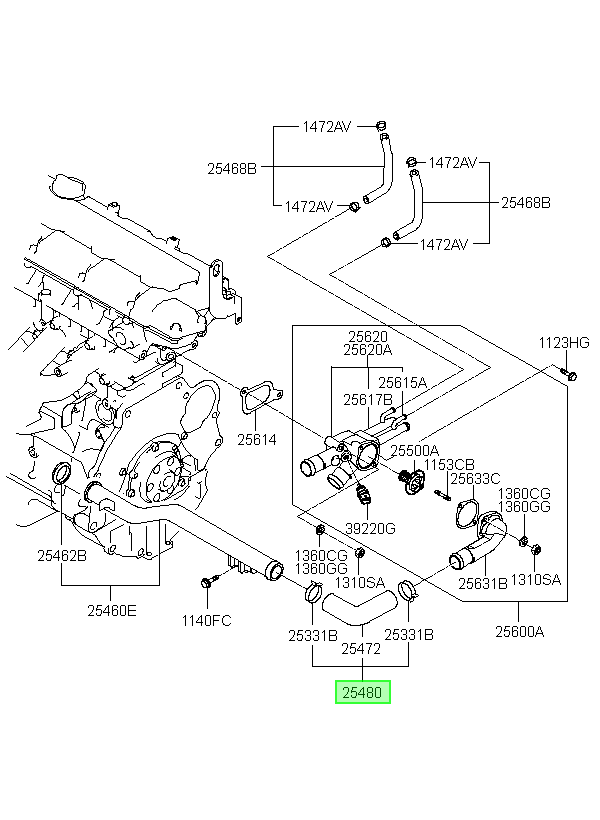 Manguera Orig. Para Hyundai Matrix 2003-2005