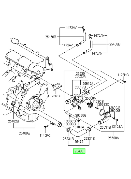Manguera Orig. Para Hyundai Matrix 2003-2005