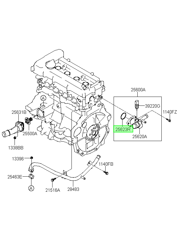 O-ring Original Para Hyundai Tucson 2015-2025