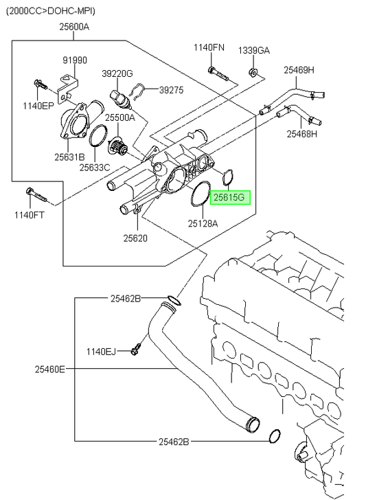 Termostato Original Para Kia Cerato 2008-2013