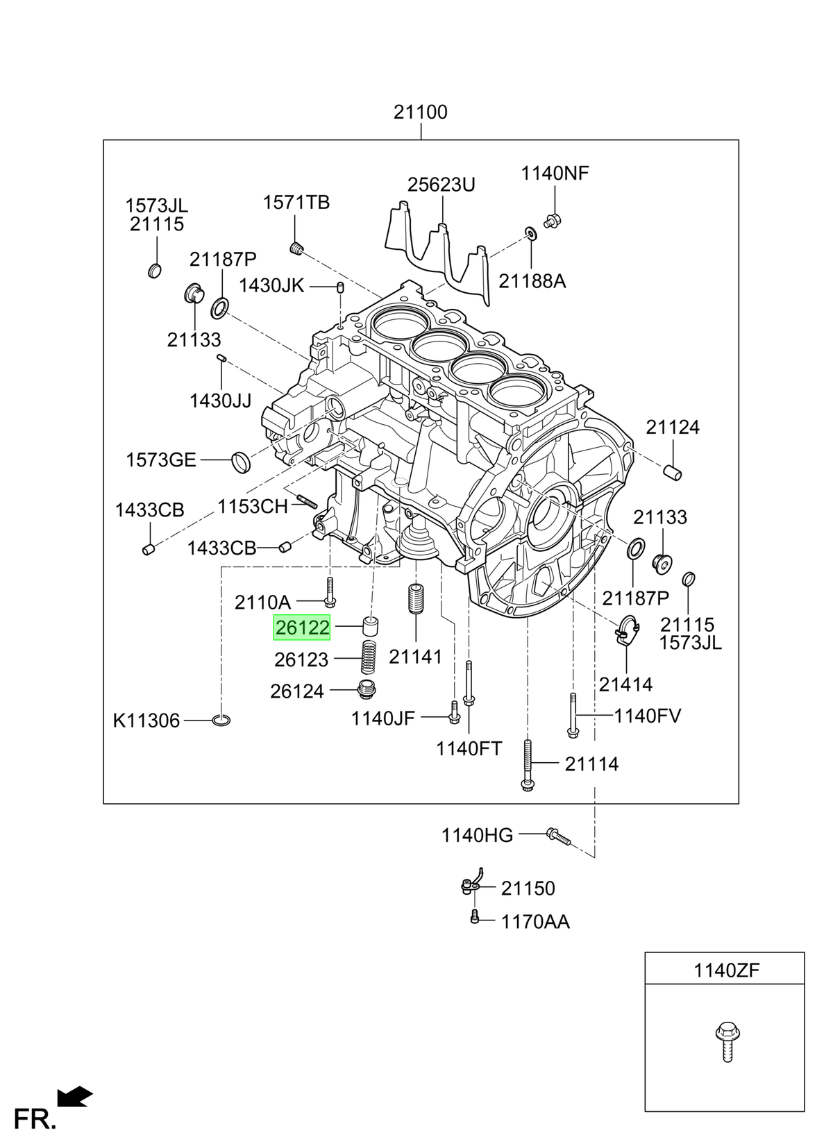 Embolo Orig. Para Hyundai Accent Desde 2011