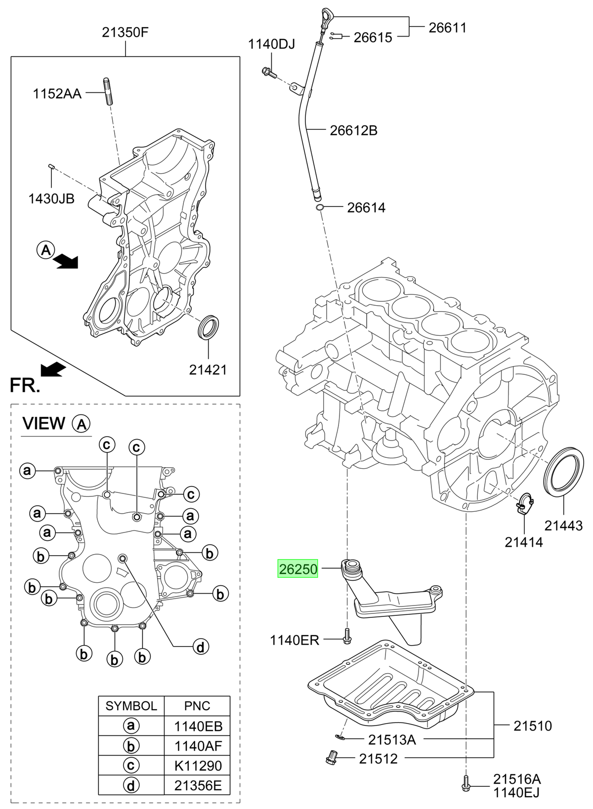 Chupador De Aceite Orig. Para Hyundai Accent Desde 2011