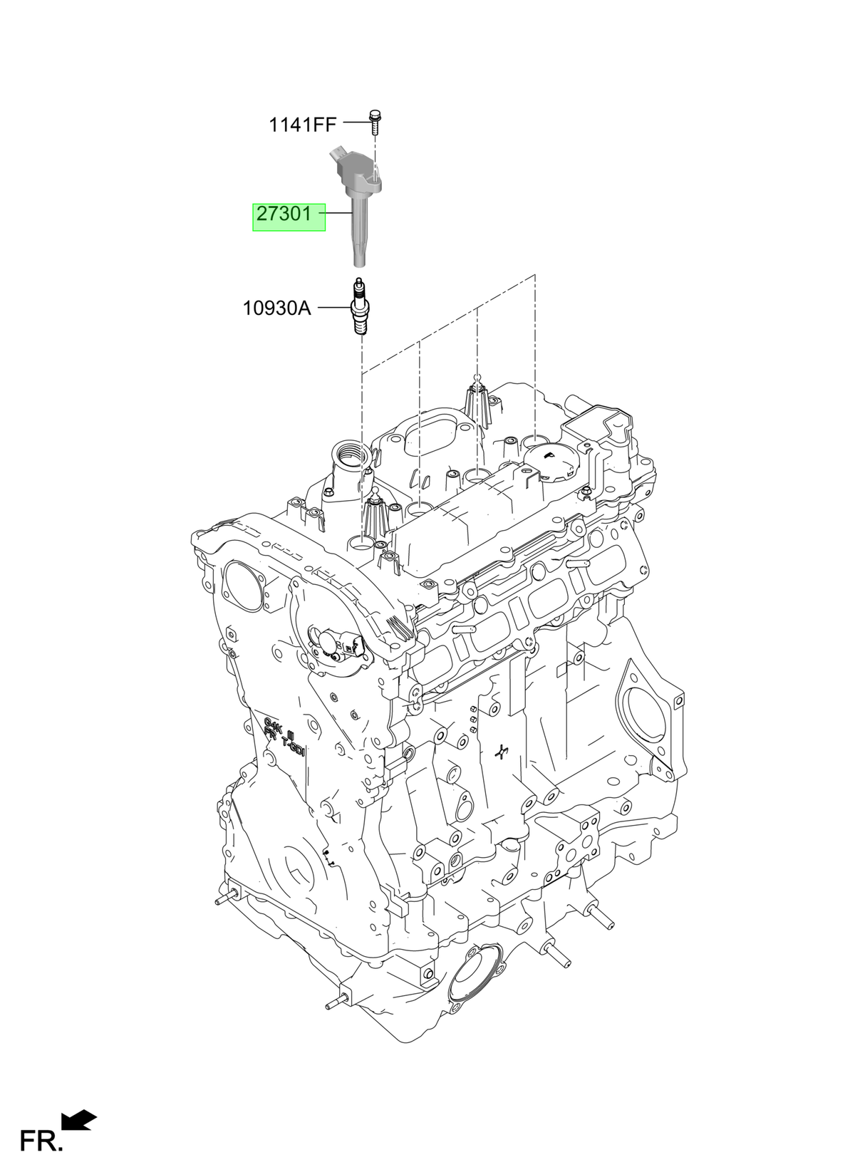Bobina Encendido Original Para Hyundai Santa Fe 2023-2025