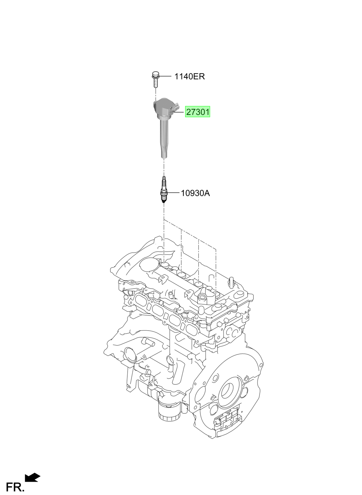 Bobina Original Para Hyundai Kona 2020-2025