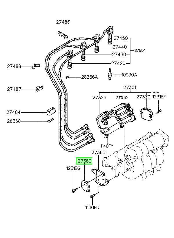 Transistor Original Para Hyundai Sonata 1993-1998