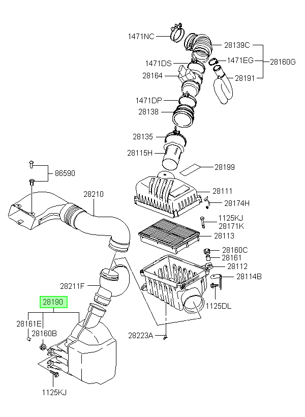 Resonador Orig. Para Hyundai Tucson 2005-2010