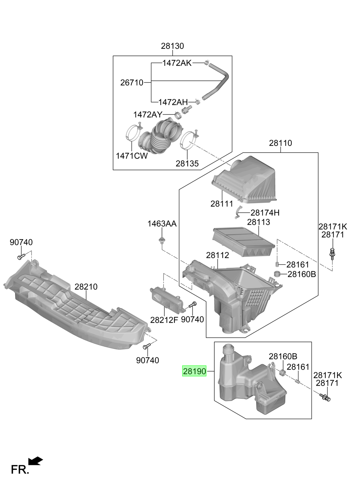 Resonador Original Para Hyundai Elantra 2020-2025