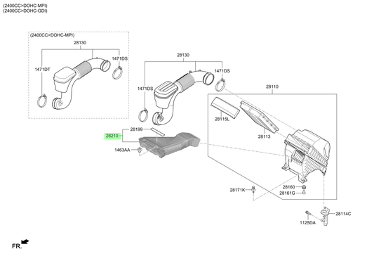 Conducto De Aire Orig. Para Hyundai Santa Fe Desde 2018