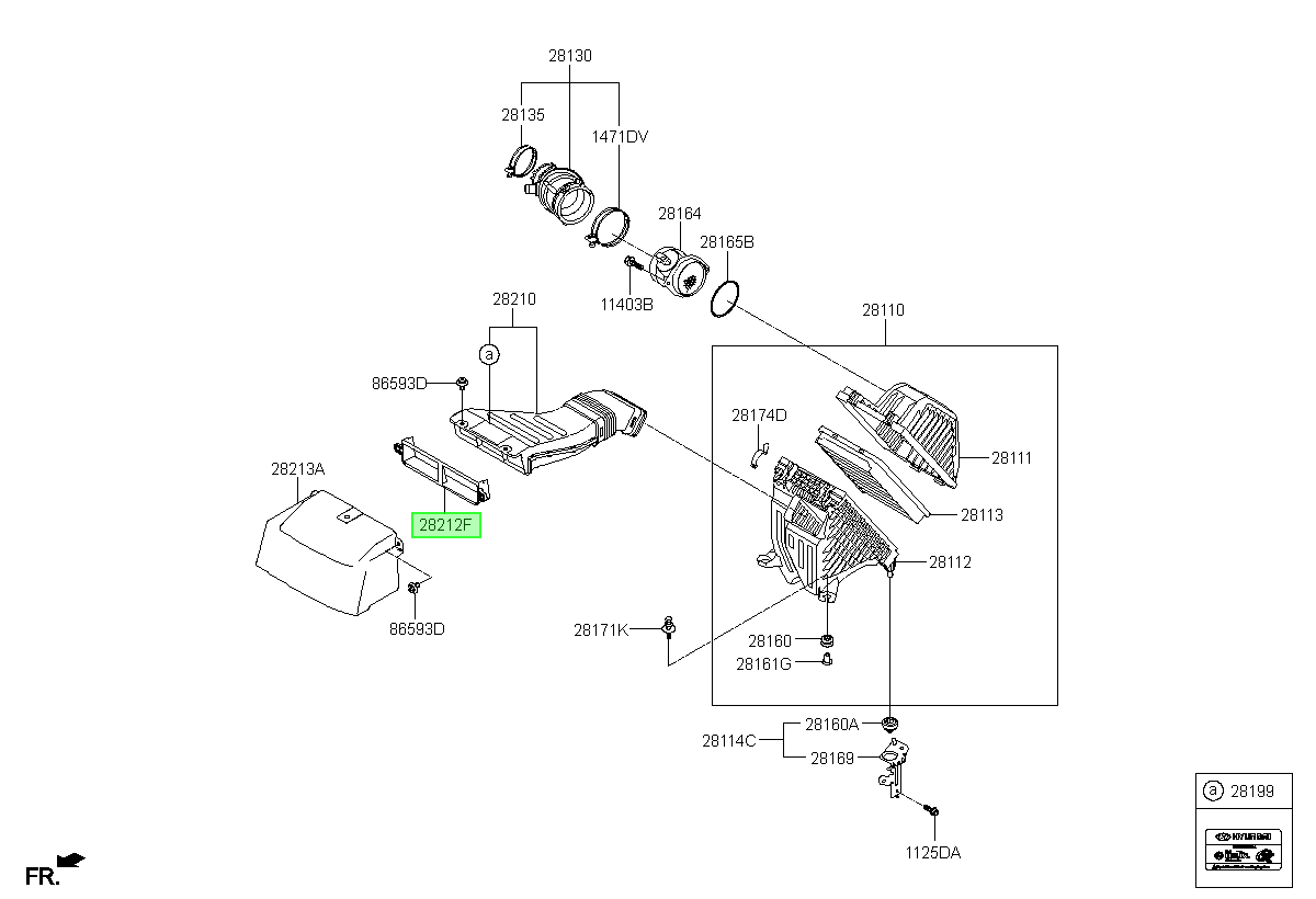 Conducto Original Para Hyundai Santa Fe 2012-2020