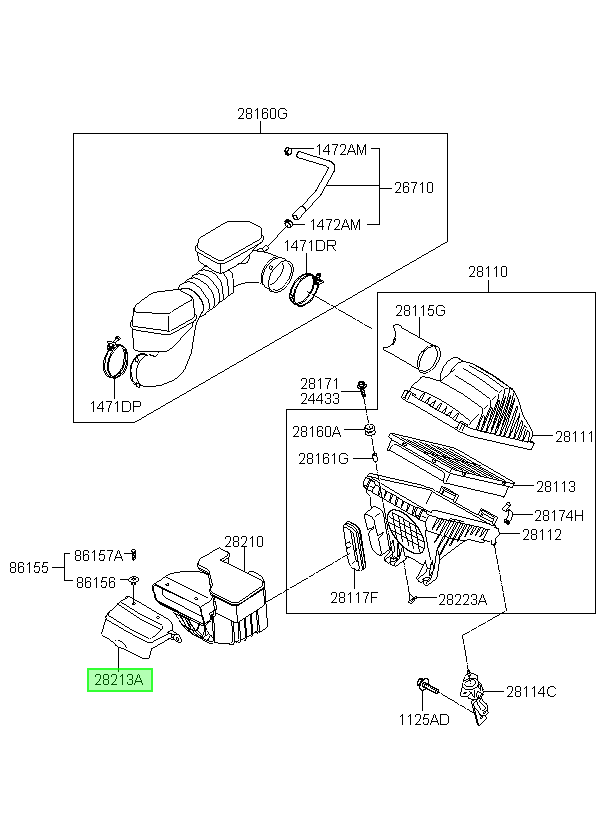 Rejilla Admision Orig. Para Hyundai Tucson 2011-2014