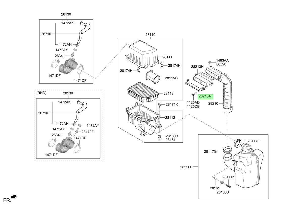 Ducto De Aire Original Para Hyundai Creta 2015-2021