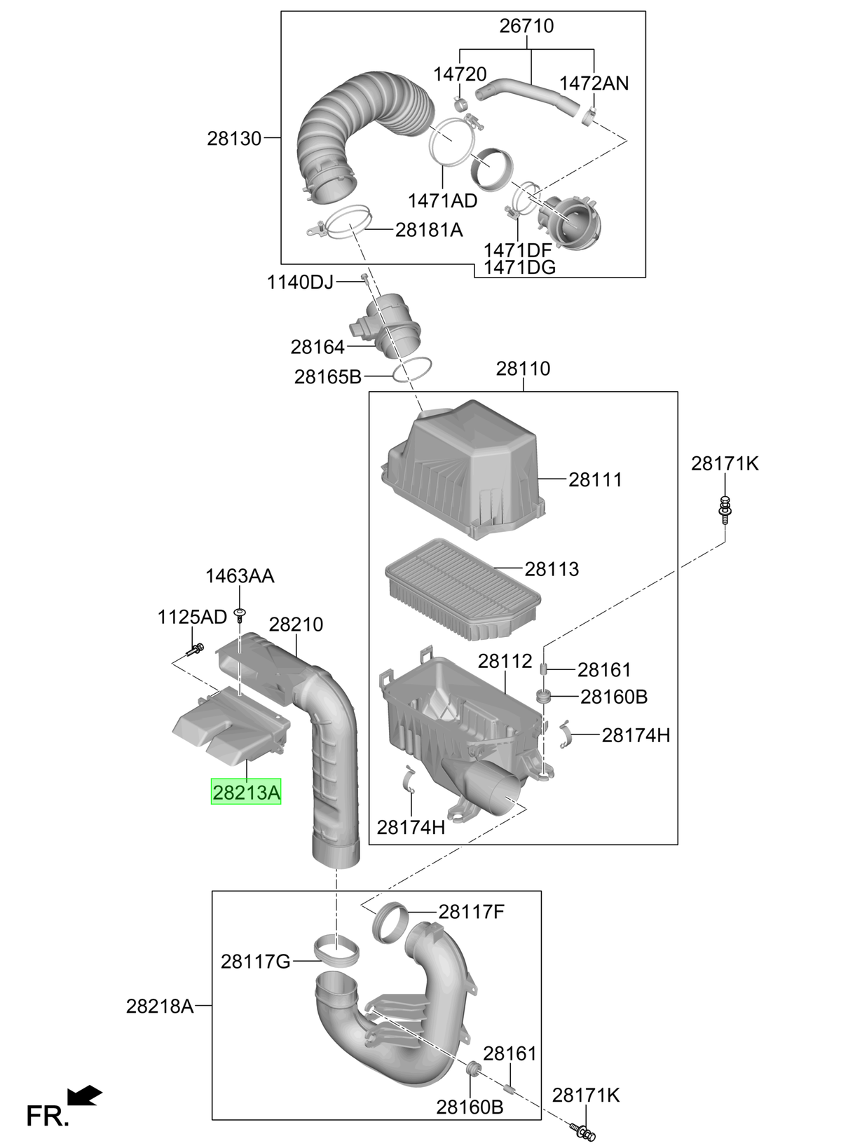 Ducto Original Para Hyundai Creta 2020-2025